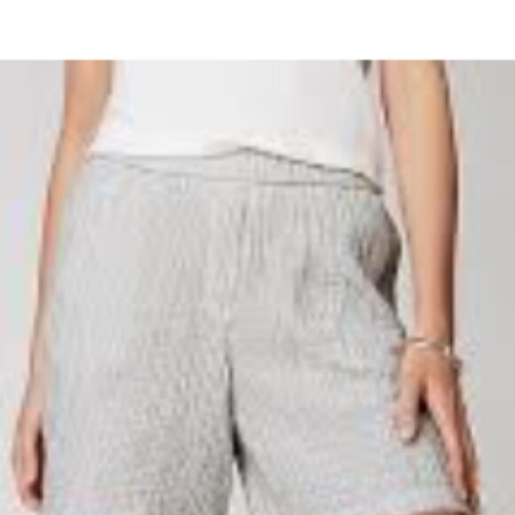 J. Jill Striped Pull-On Seersucker Cotton Shorts – 100% Cotton, Elastic Waist, P - Picture 3 of 8